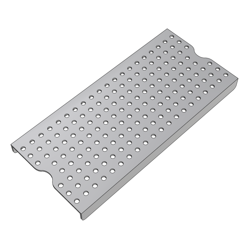 Grille pour cuve de comptoir de bar 250x120x20