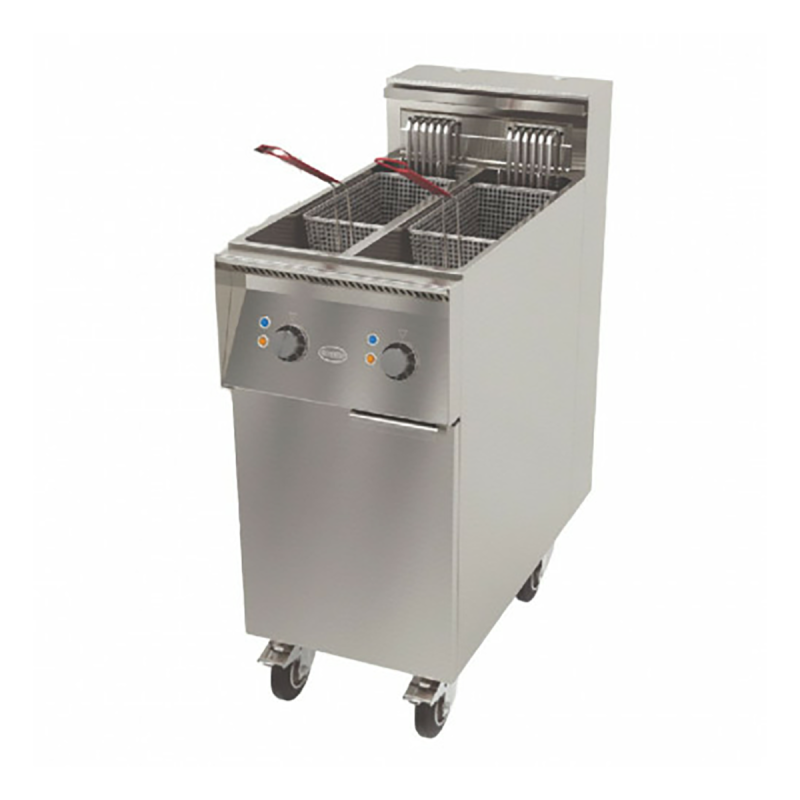Friteuse mécanique 1 cuve double 11 L 12kW