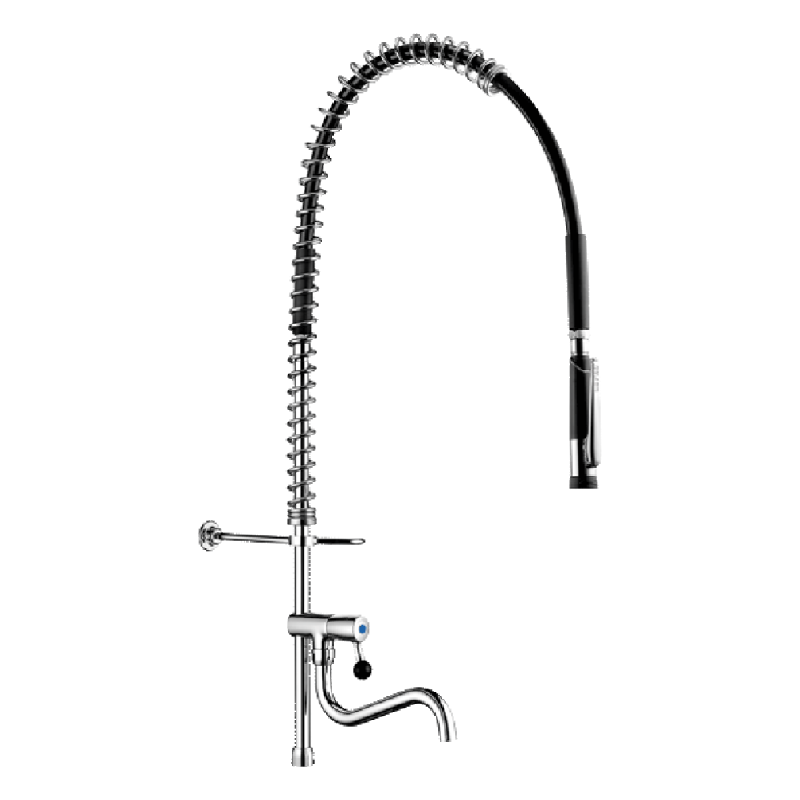 Combiné de prélavage tête à clapet avec robinet de puisage