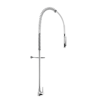 Combiné de prélavage monotrou sans robinet de puisage
