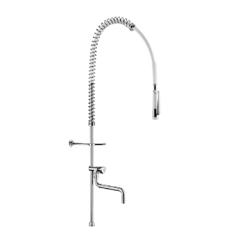 Combiné de prélavage colonne longue avec robinet de puisage
