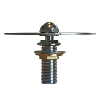 Stainless steel bar glass rinser with custom logo cutout