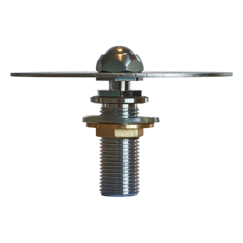 Stainless steel bar glass rinser with custom logo cutout