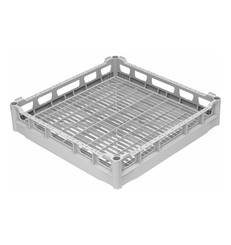 Panier universel en polypropylène avec fond plat L500xP500xH100mm