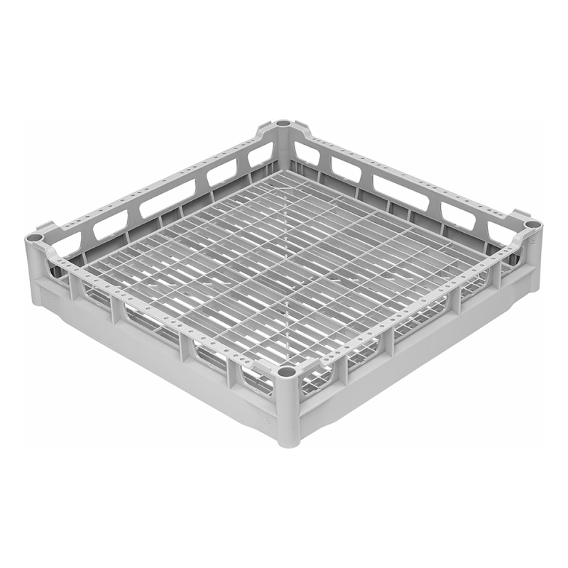 Panier universel en polypropylène avec fond plat L500xP500xH100mm