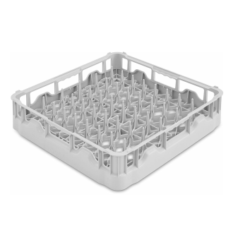 Panier en polypropylène pour 18 assiettes max Ø250mm, dim. L500xP500xH105mm