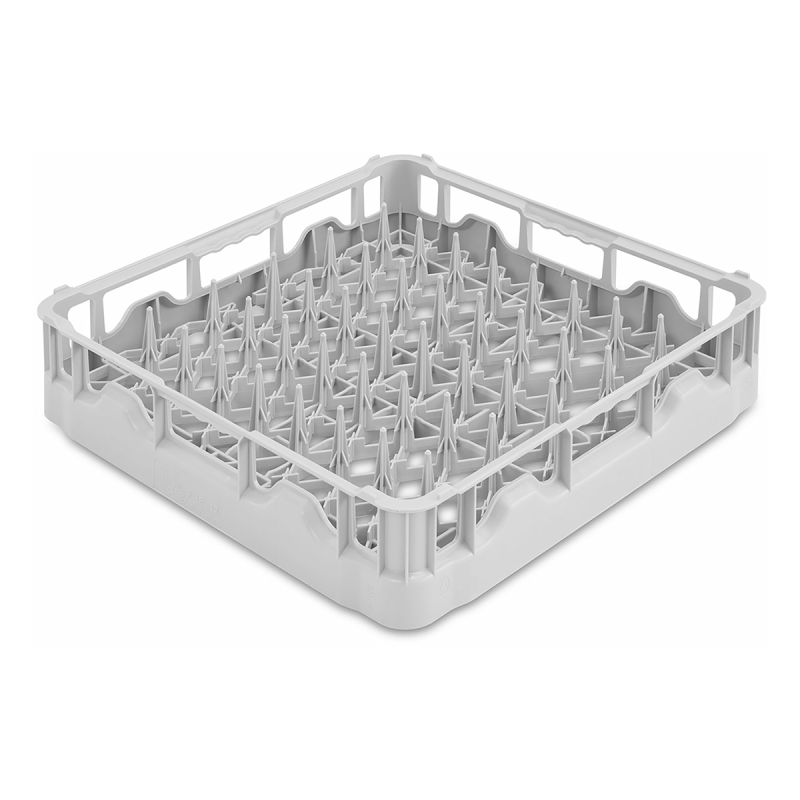 Panier en polypropylène pour 18 assiettes max Ø250mm, dim. L500xP500xH105mm