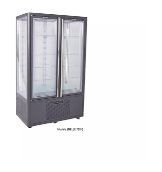 Vitrine verticale bi-température grilles 720 l