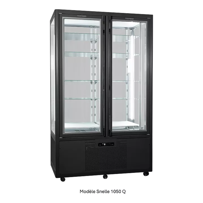 Vitrine verticale positive ventilée avec grilles 1050 L
