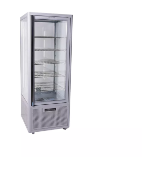 Vitrine verticale positive statique avec grilles 360 L