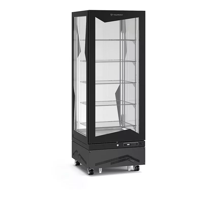 Vitrine verticale spéciale chocolat avec tablettes en verre 450 L