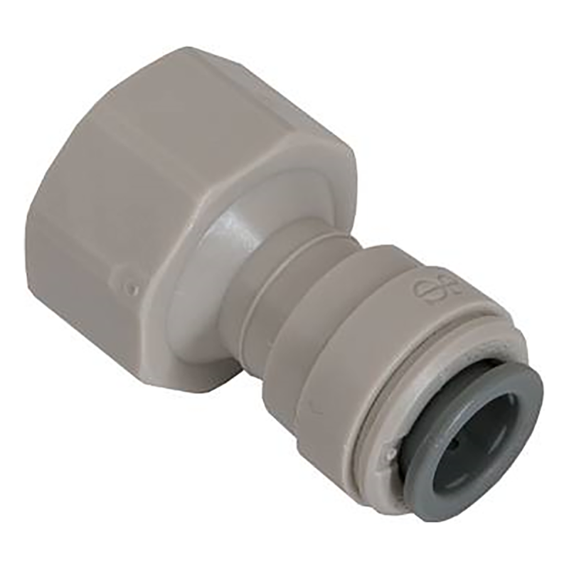 BSP female union 15/21 flat bottom tube 3/8 John Guest