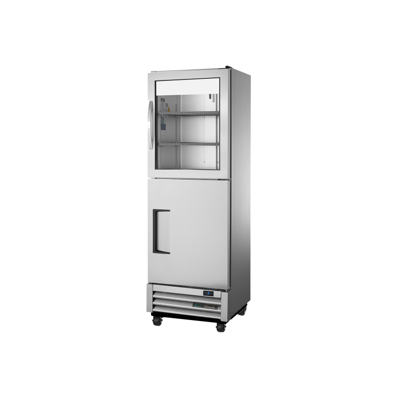 Réfrigérateur 2 portes semi vitrées et pleine 290 L