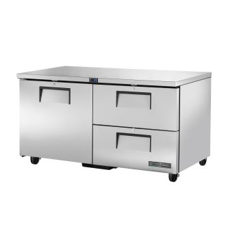 Réfrigérateur comptoir 1 porte 2 tiroirs 226 L