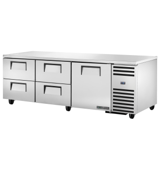 Réfrigérateur comptoir 4 portes à encastrer 458 L