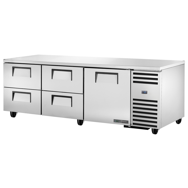 Réfrigérateur comptoir 4 portes à encastrer 458 L