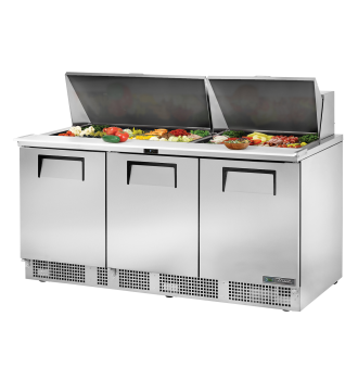 Table de préparation d'aliments réfrigérée 3 portes 6 tiroirs