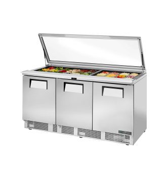 Réfrigérateur avec capot en verre 3 portes