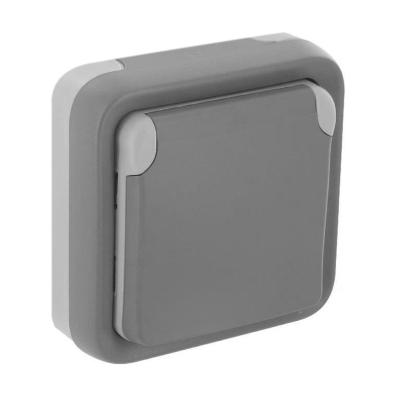 Plastic flush-mounted power outlet