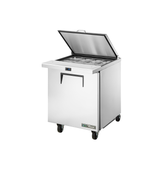Table de préparation réfrigérée extra-large avec couvercle amovible 12 bacs L.702