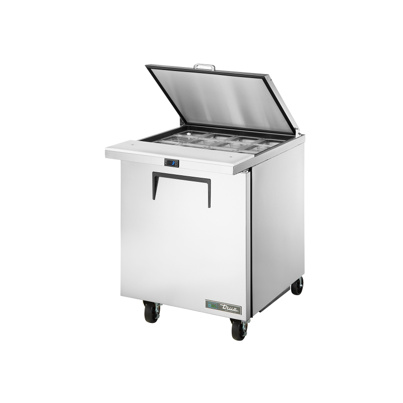 Table de préparation réfrigérée extra-large avec couvercle amovible 12 bacs L.702