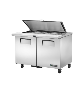 Table de préparation réfrigérée extra-large avec couvercle amovible 18 bacs L.1229