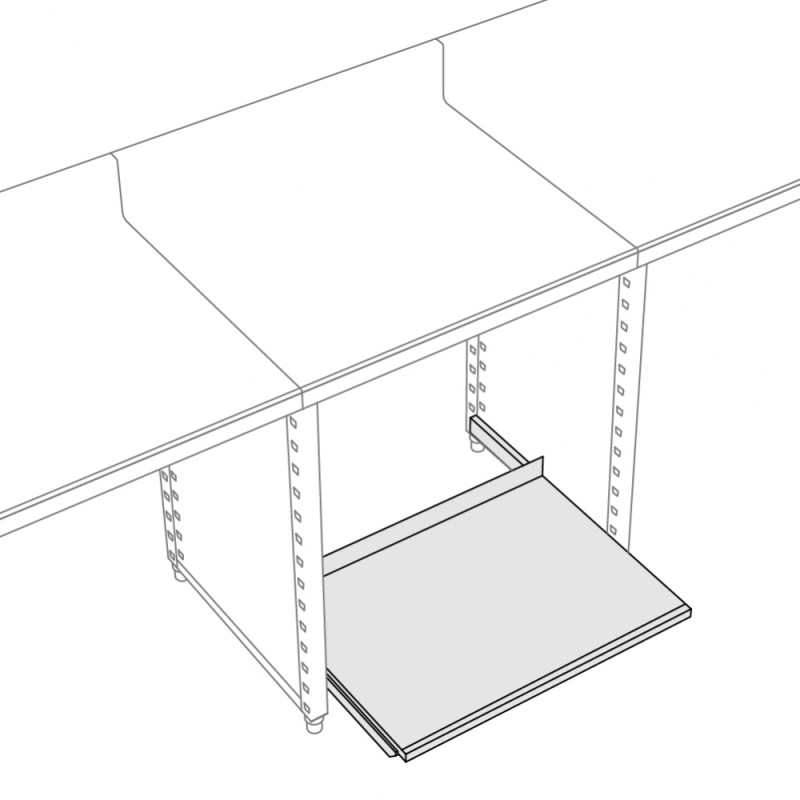 600mm sliding shelf
