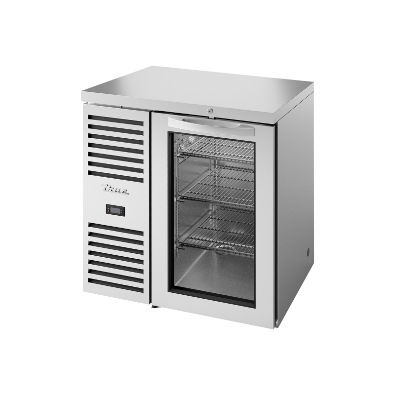 Arrière bar réfrigéré inox 1 porte vitrée L,813