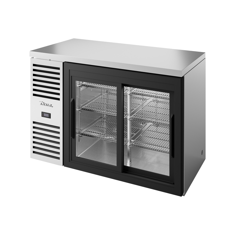 Arrière bar réfrigéré inox 2 portes vitrées coulissantes L,1219