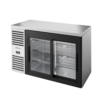 Arrière bar réfrigéré inox 2 portes vitrées coulissantes L,1321