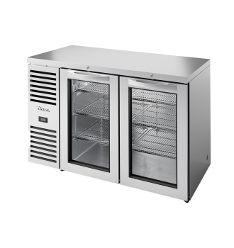 Arrière bar réfrigéré inox 2 portes vitrées battantes L,1321