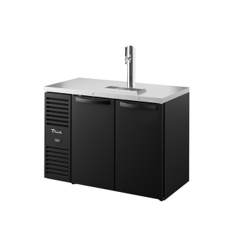 Refroidisseur et distributeur de bière noir 2 portes pleines battantes L,1219