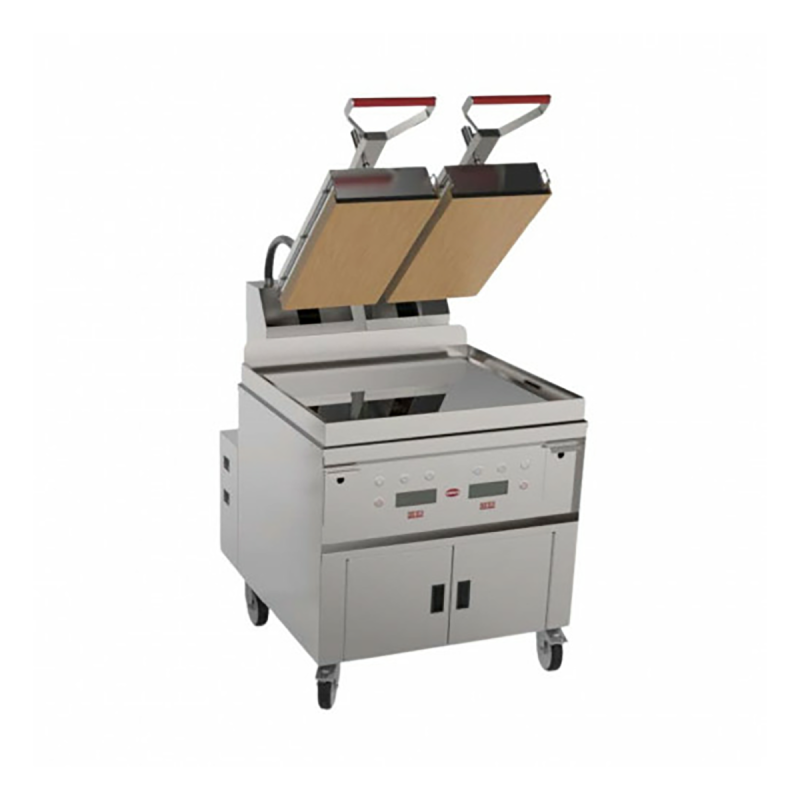 Electric plate 700x600 with 2 presses