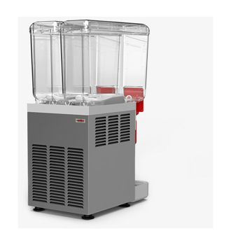 Cold beverage dispenser 2x8 L