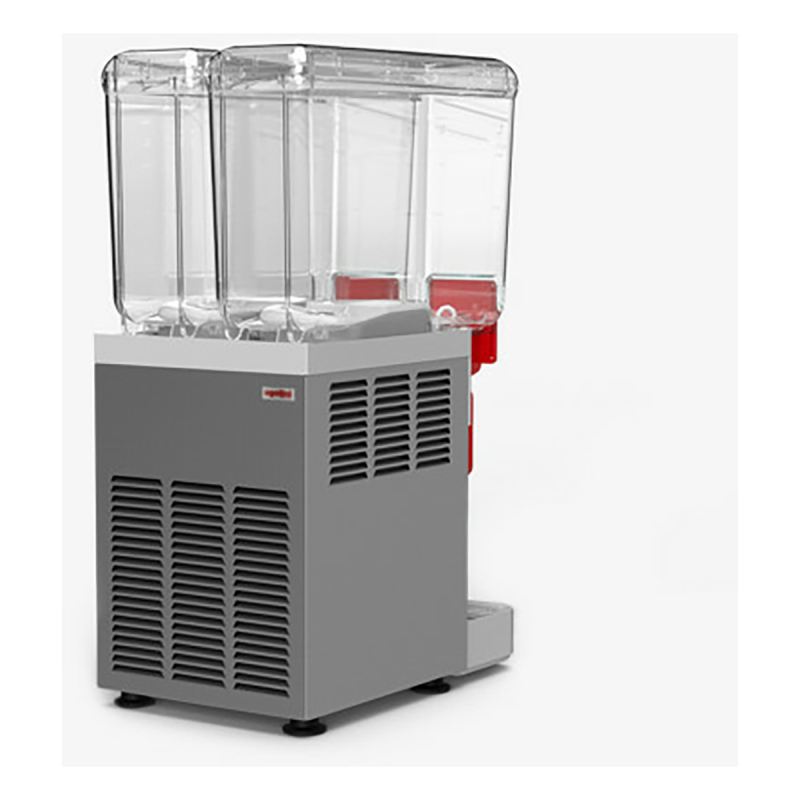 Cold beverage dispenser 2x8 L