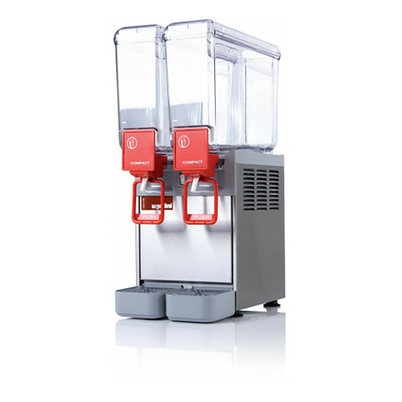 Cold beverage dispenser 2x8 L