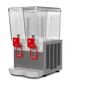 Cold beverage dispenser 2x20 L