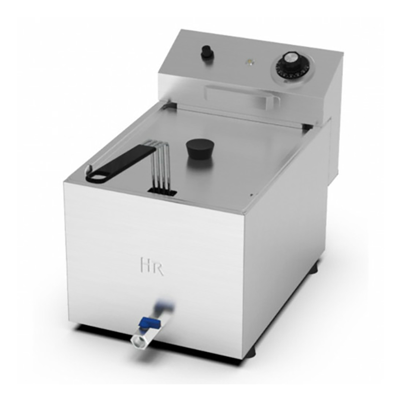 High-performance fryer with 8L drainage