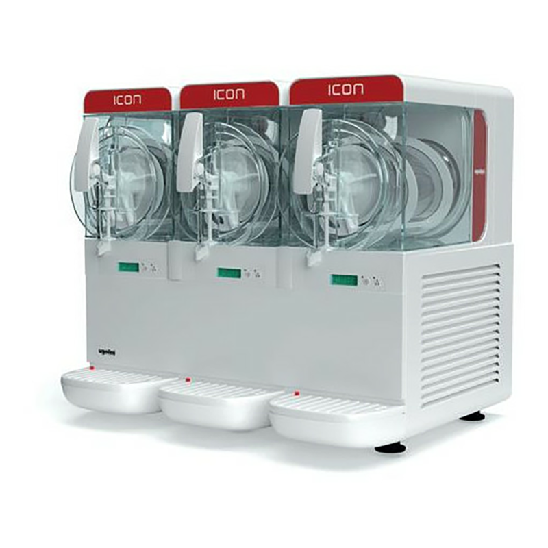 Granita and slush dispenser with 3 tanks of 2.8 L
