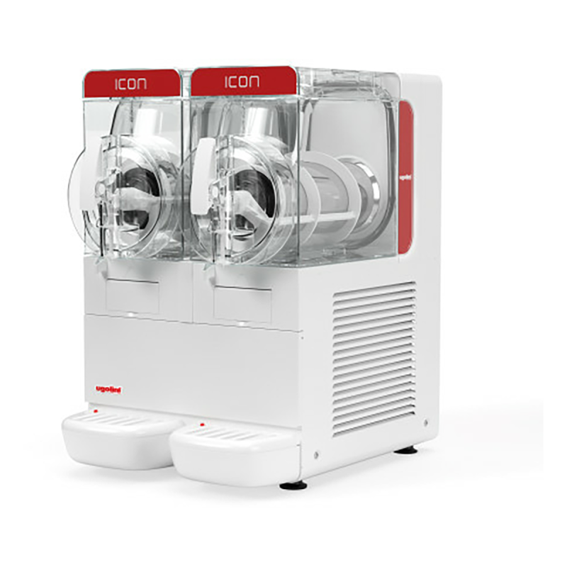 Granita and frappe dispenser with 2 tanks of 6 L