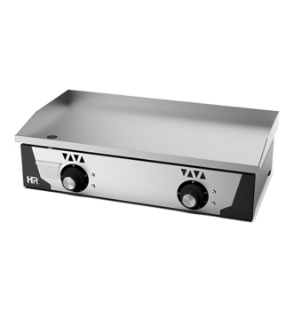 Chrome gas griddle L.800