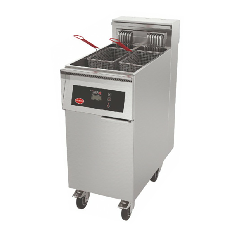 Electric fryer with a single 22 L tank