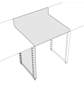 Plan de travail sur mesure 1401-1600mm