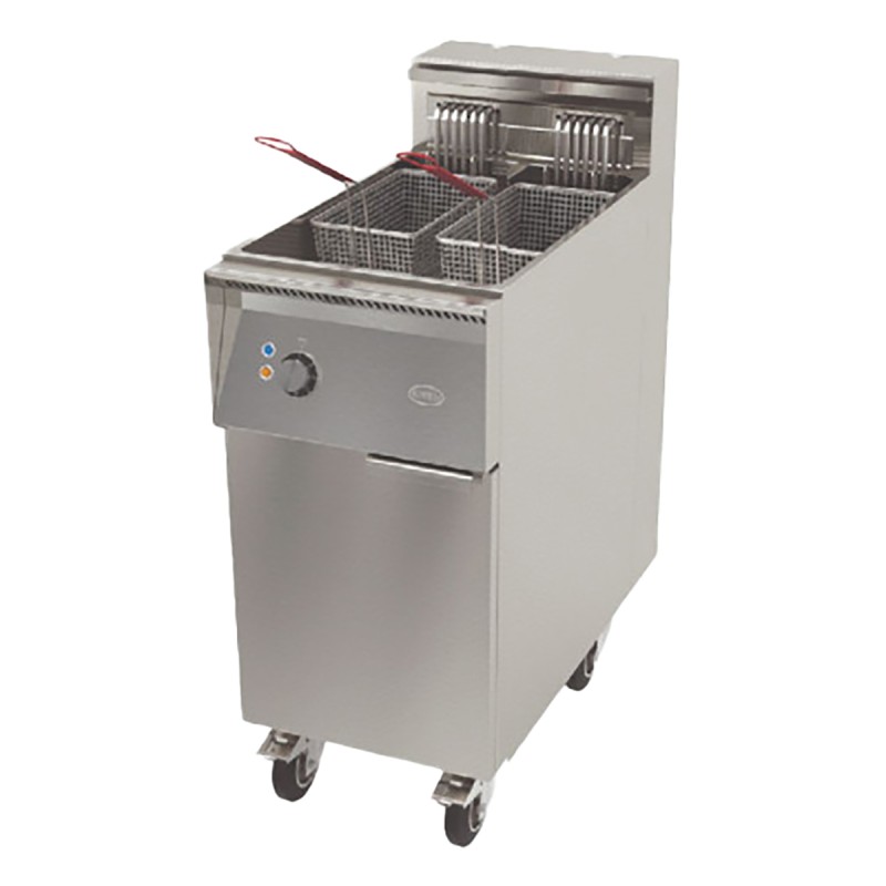 Mechanical fryer, single tank, 22 L, 12 kW