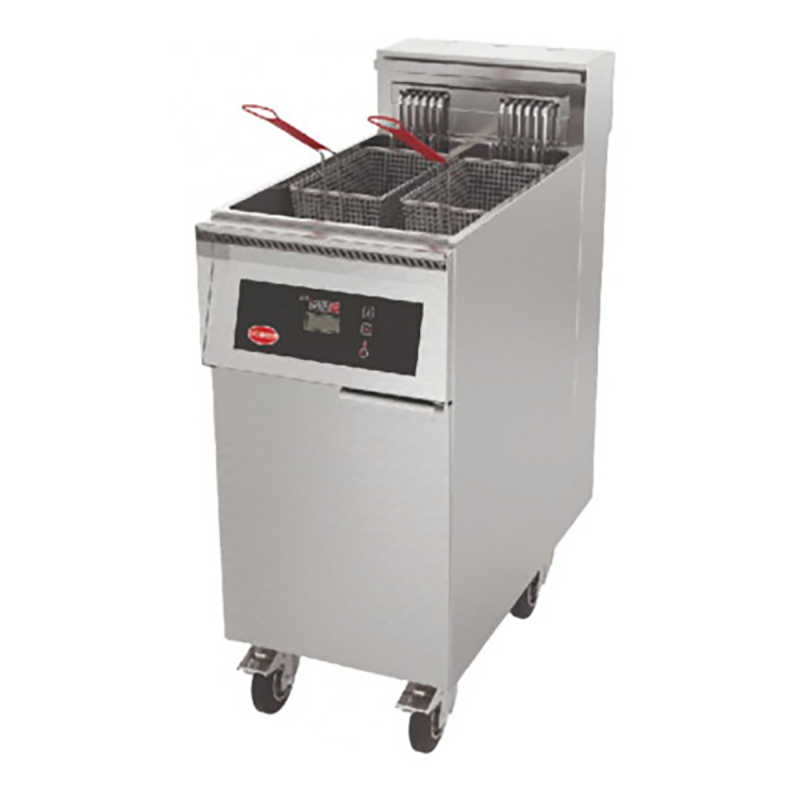 Programmable electric fryer 1 single tank 22 L