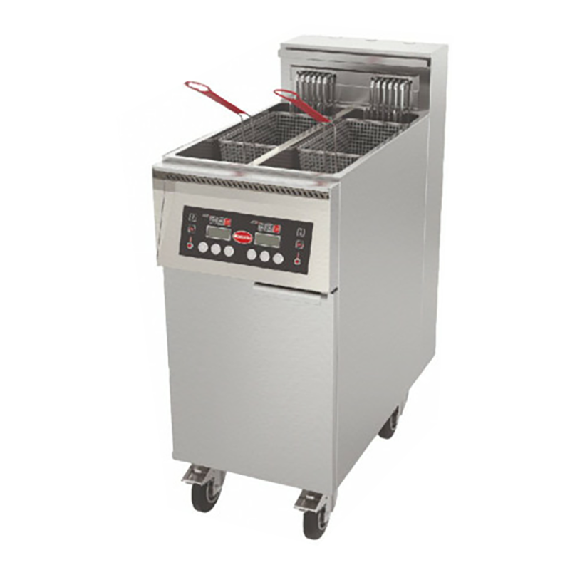 Programmable electric fryer with filtration, 1 double tank, 11 L
