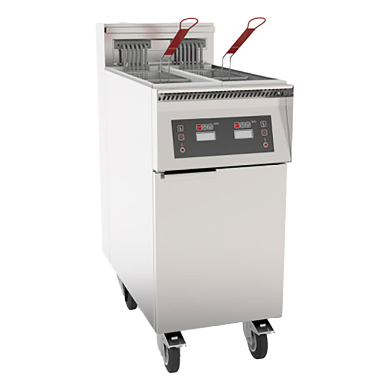 Friteuse électrique avec filtration 1 cuve double 11 L 17kW