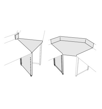 Plan de travail d’angle sur mesure