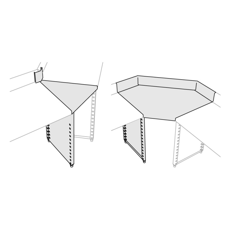 Custom corner countertop plan