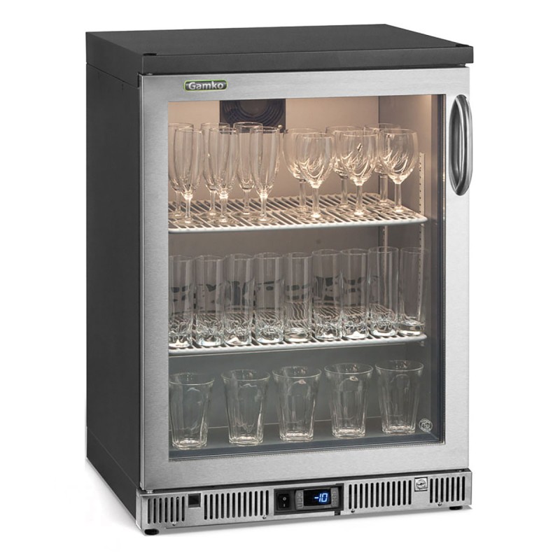 Back bar negative 1 glass swing door